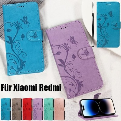 für Redmi Note 14 13 Xiaomi POCO M6 X6 X7 Handyhülle Blumen Klapphülle Case