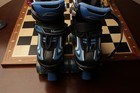 Mammy Gol Adjustable Roller Skates Black Blue Lighted Wheels Youth Med (13-3) — photo 2