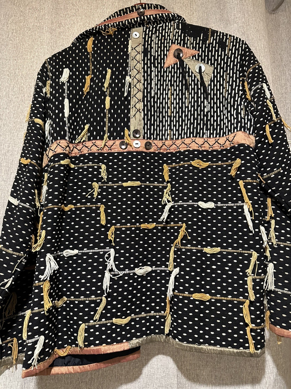 UNIQUE Vintage Eccentric 90s Boho Patchwork Art J… - image 4