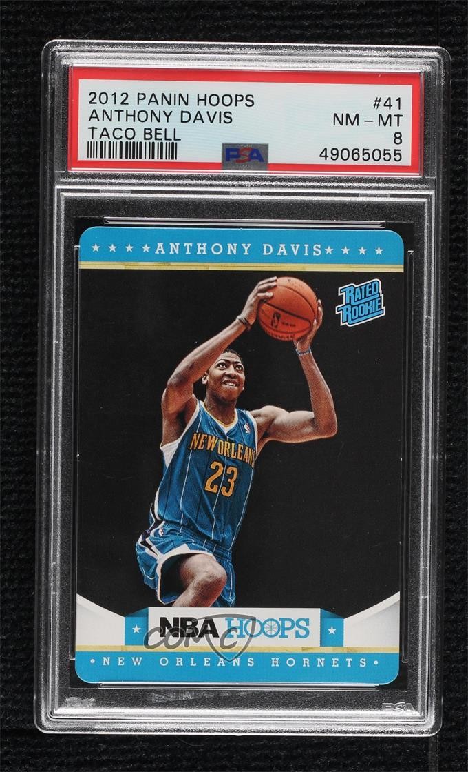 2012-13 NBA Hoops Taco Bell Anthony Davis #41 Rookie RC 5w5
