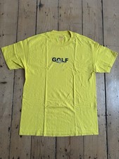 golf wang yellow cheetah logo t shirt size L great condition rare