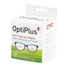 OptiPlus Anti Fog Pre-Moistened Cleaning Wipes for Glass Screen Len Quick 100CT