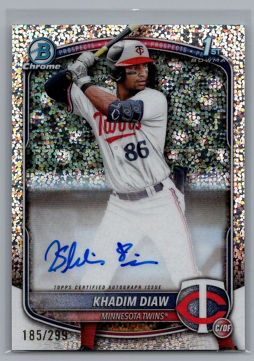 2025 Bowman Chrome 1st Bowman AUTO Khadim Diaw #CPA-KDW Speckle Refractor /299 *