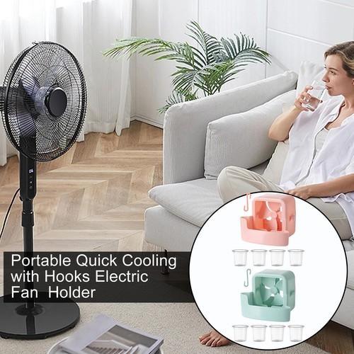 2 Pcs Fan Ice Box Attachment Hangable Electric Fan Cooler Holder Ice Box - Picture 5 of 12