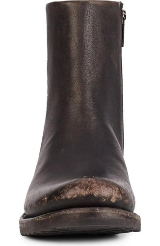 $398 - FRYE Veronica Zip Distressed Leather Bootie in Black Size 6.5 - Picture 3 of 6