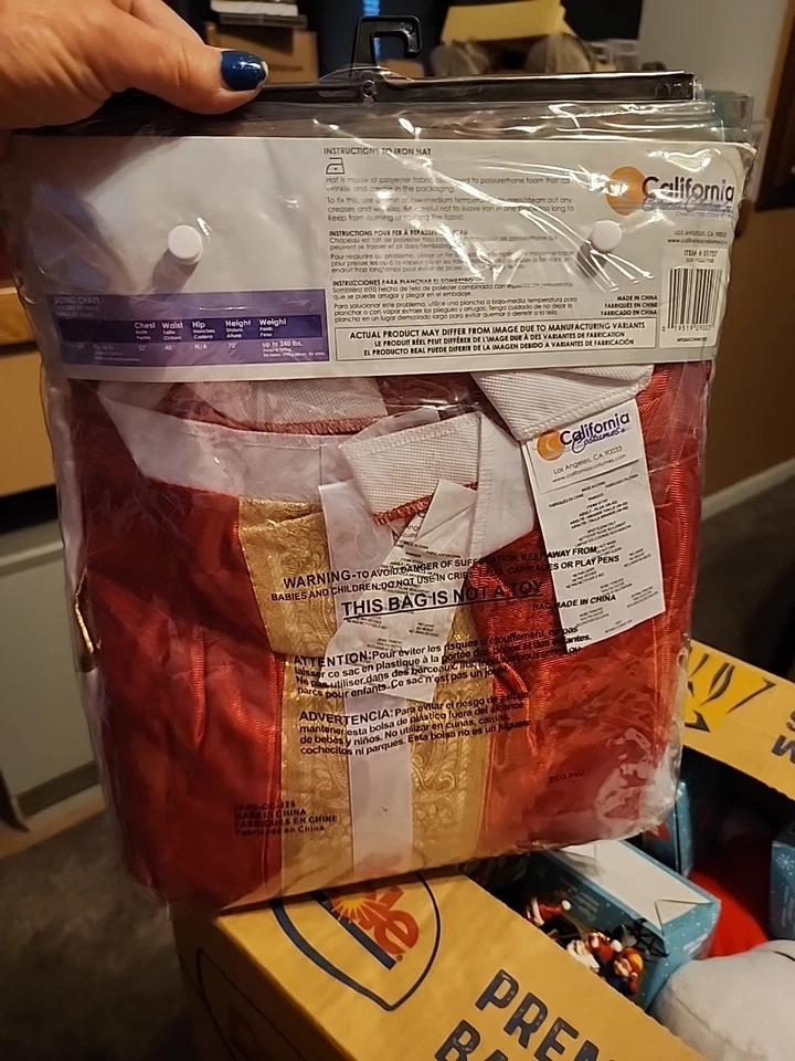 Disfraz El Papa California Disfraces Nuevo en Paquete Talla Adulto Plus 48-52, XXXL Foto 2 de 4