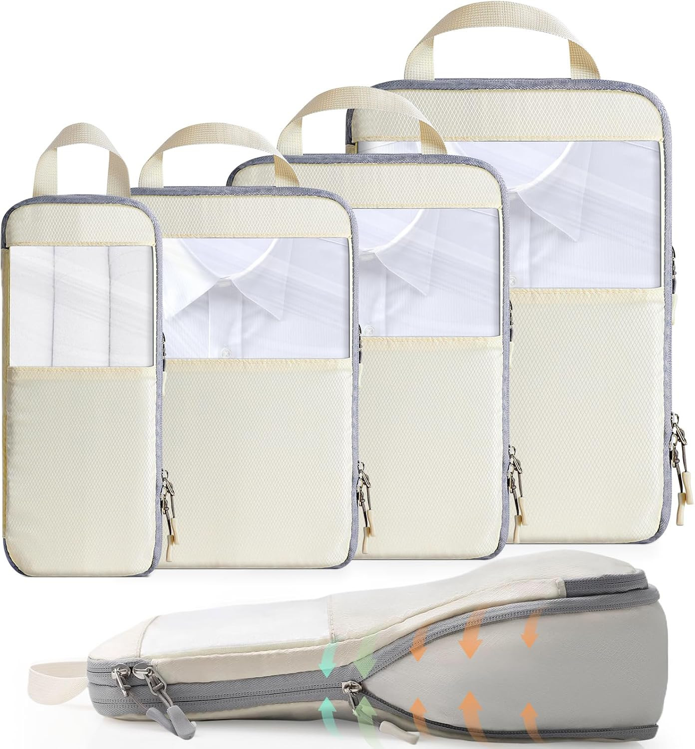 Set Organizer Valigia Salvaspazio - Packing Cubes Alta Resistenza