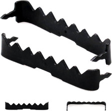 Sawtooth Picture Hangers - 100 Pack - 1" 3/4 Black Saw Tooth Hangers, No Nail, N