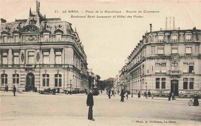 LE MANS 72 Sarthe Place de la Republique Bourse du Commerce Boulevard Rene Levas