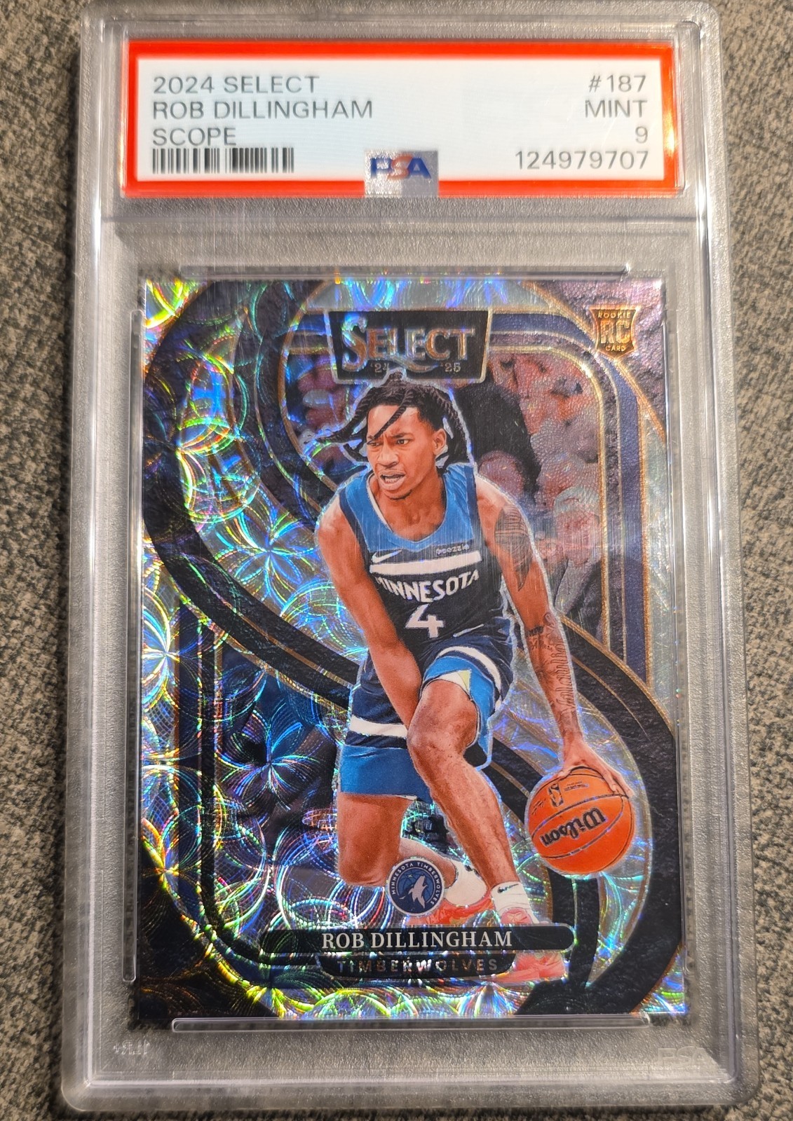 2024-25 Panini Select - Premier Level Robert Dillingham #187 Scope Prizm (RC)