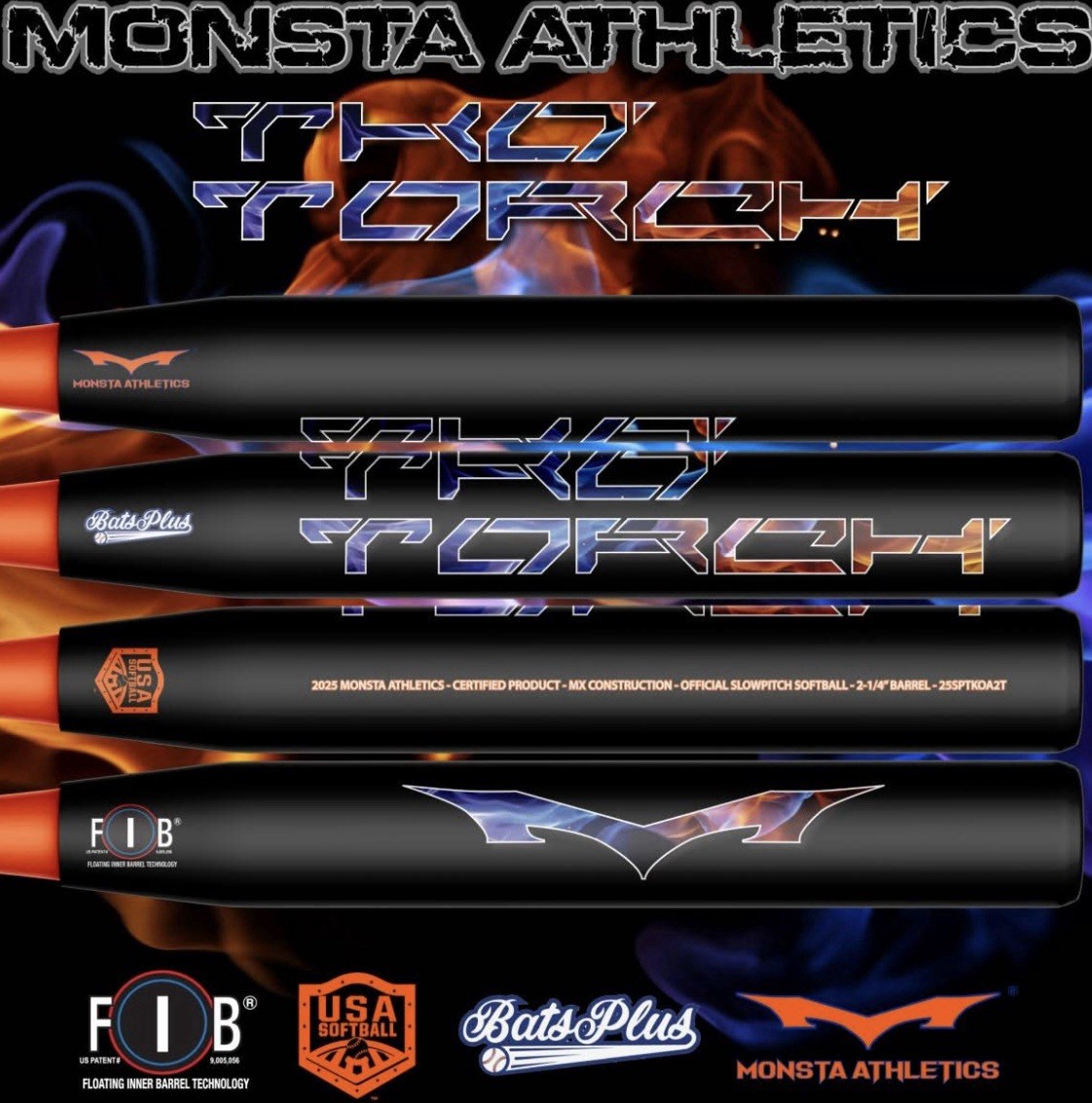 NIW 2025 Monsta TKO Torch MX 25 Oz USA ASA SlowPitch