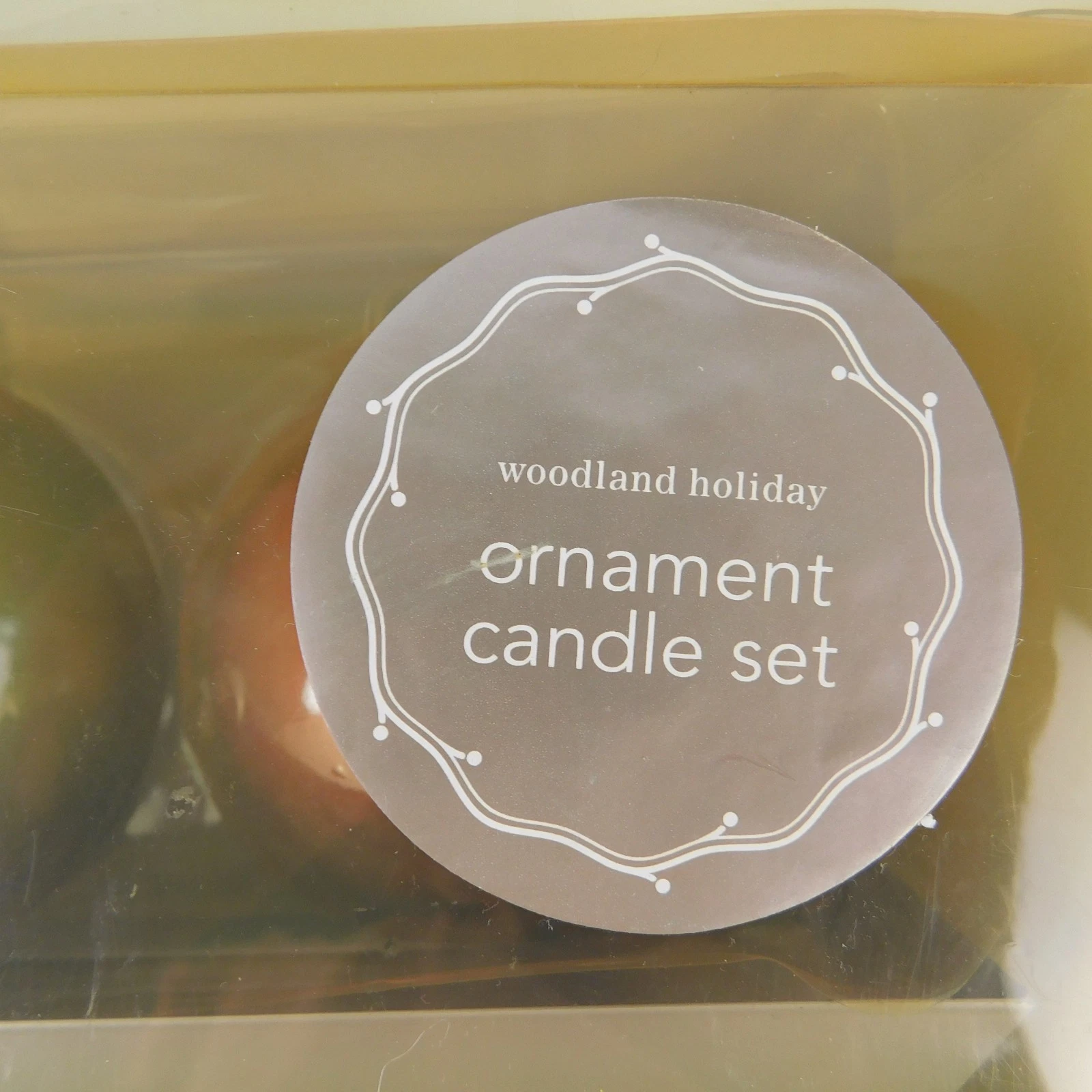 VTG Martha Stewart Woodland Holiday Ornament CANDLE SET, Boxed New/Sealed image 16