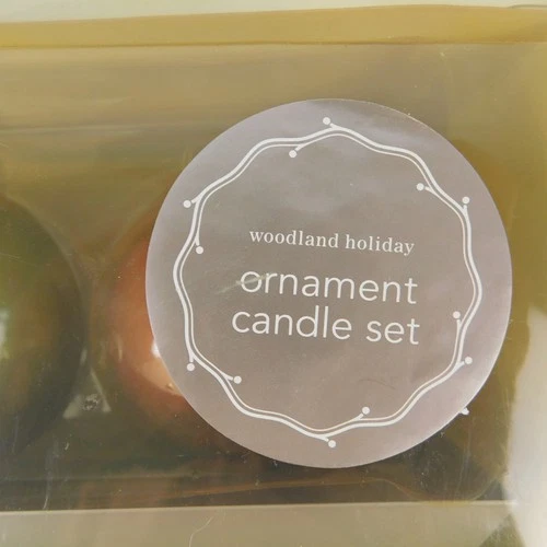 VTG Martha Stewart Woodland Holiday Ornament CANDLE SET, Boxed New/Sealed image 16
