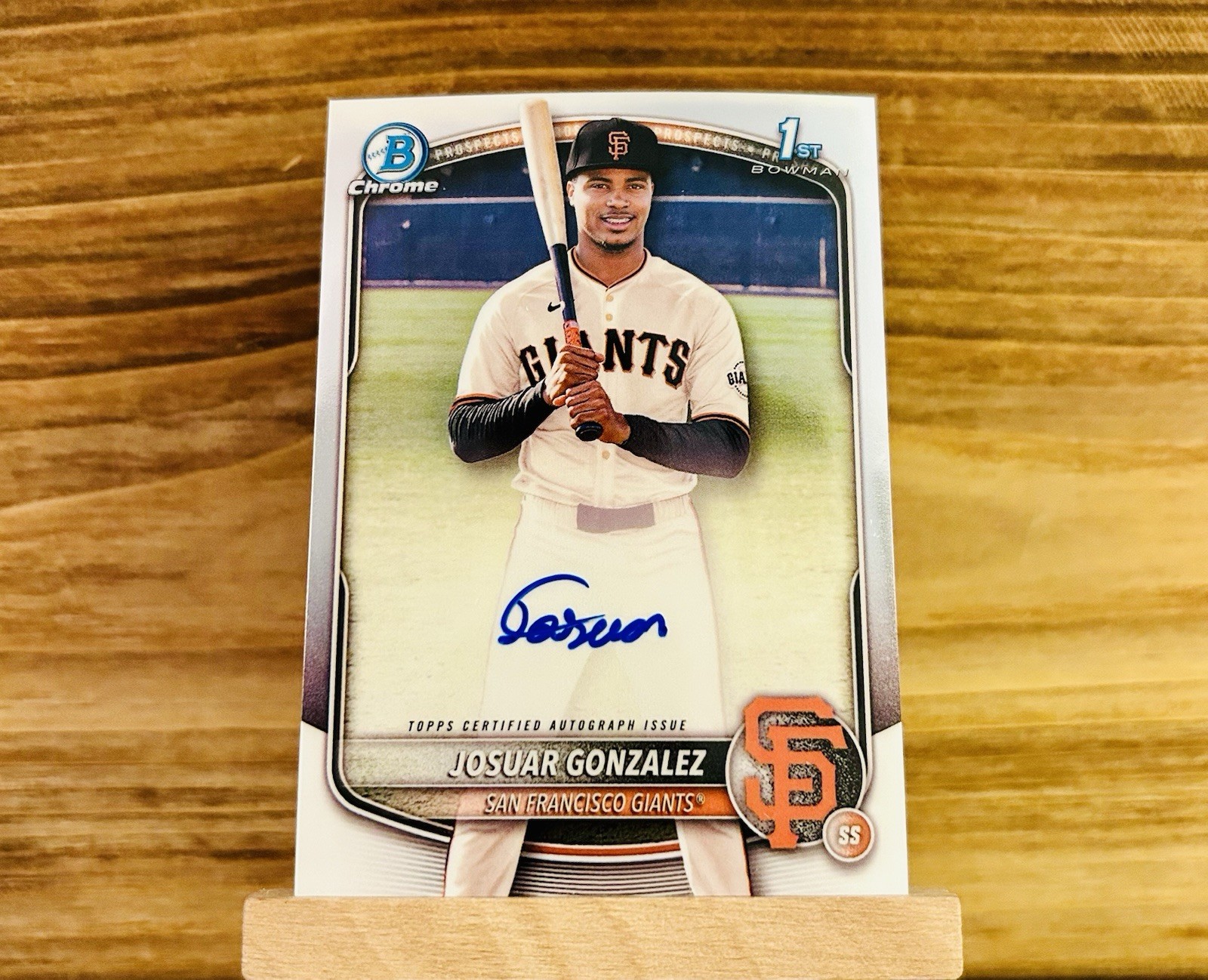 2025 Bowman Chrome Prospects 1st Josuar Gonzalez (RC) #CPA-JD Autograph