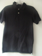The Children's Place Polo Shirt Boys Black Short Sleeve 100 Cotton, Size L 8-12