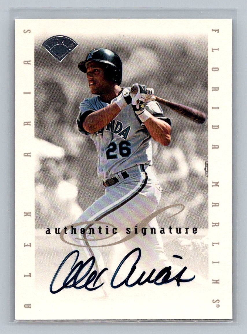 1996 Leaf Signature Series Signatures Update Alex Arias Auto Florida Marlins