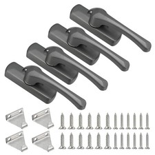 4Pcs 88 x 25mm Sliding Window Sash Locks Cam Action Sash Locks, Gray