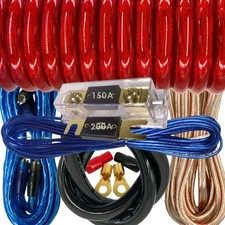 Complete 0 Gauge up to 6500 Watts Car Amplifier Installation Power Wiring Kit...
