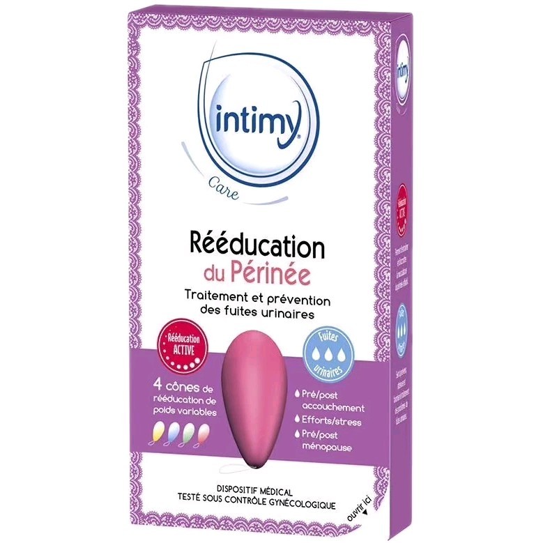 Prévention fuite urinaire et sport : 4 cônes de rééducation périnéale Intimy Care pour femme