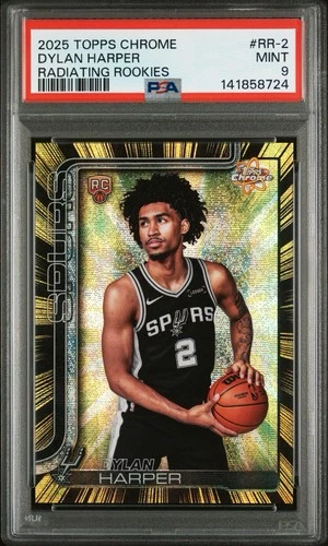 2025 Topps Chrome Update Dylan Harper Base (PSA 9)