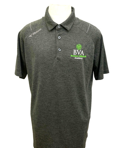 Mizuno, Mizuno Performance Men's Size L Solid Green Short Sleeve Polo Shirt