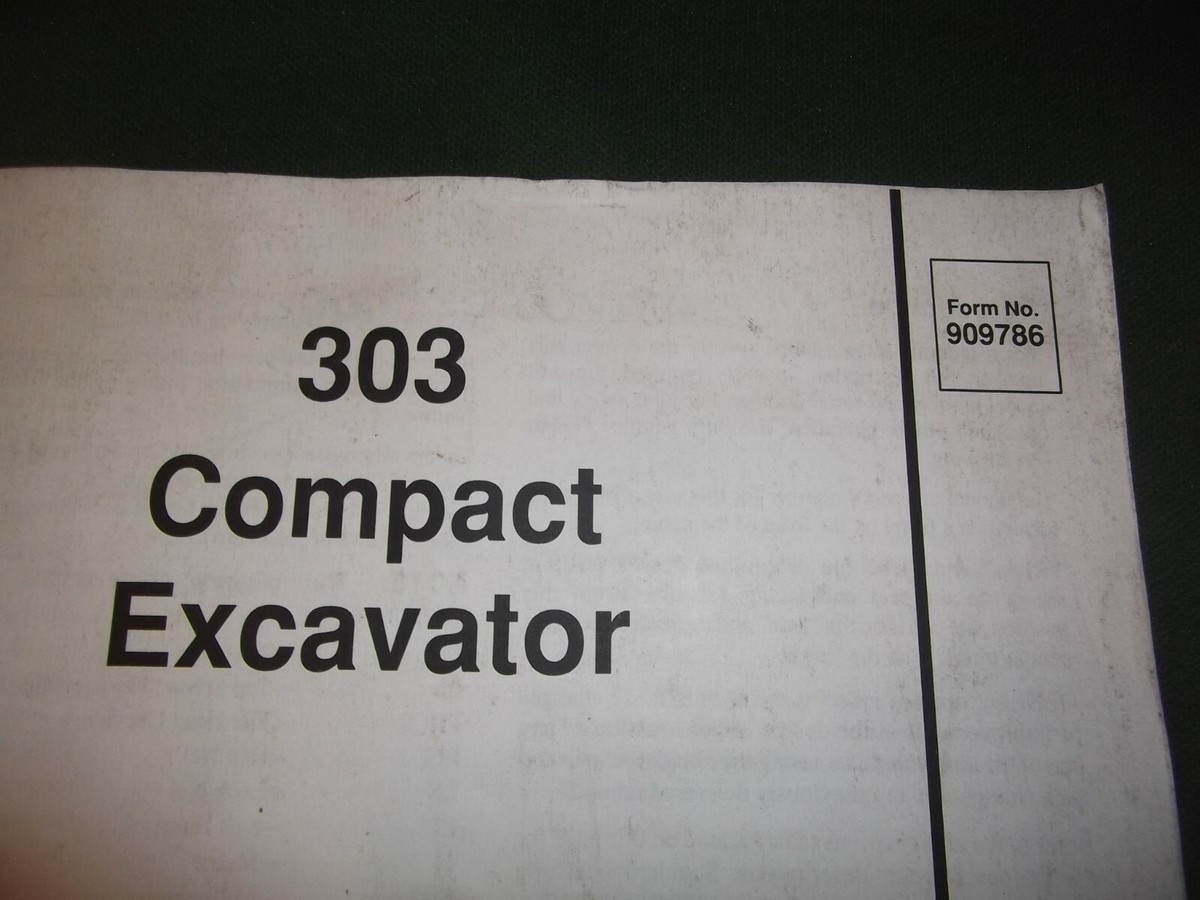 GEHL 303 COMPACT EXCAVATOR PARTS MANUAL BOOK CATALOG 909786 | eBay