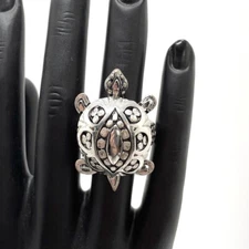 Chico's Turtle Cocktail Ring - Adjustable