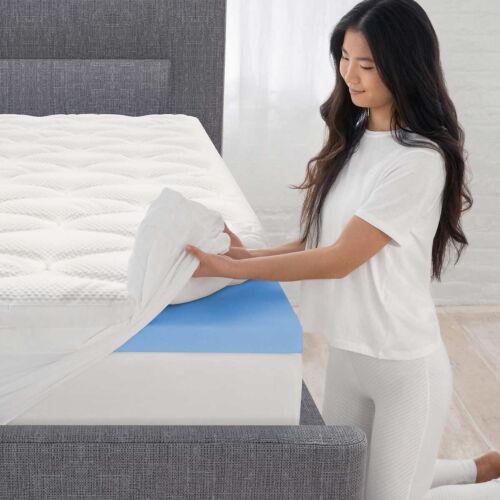 Novaform Plush Pillowtop 4” Memory Foam Mattress Topper, Full - Picture 3 of 3