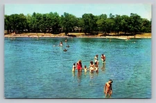 Postcard Owasco Lake Swimmers People Auburn New York Vintage UNP