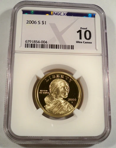 2006-S NGC PF10UCAM PROOF SACAGAWEA DOLLAR DEEP ULTRA CAMEO PR 70 DC