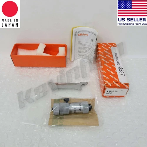 *NEW SEALED* Genuine Mitutoyo® 137-012 Tubular Vernier Inside Micrometer 2-2.5"
