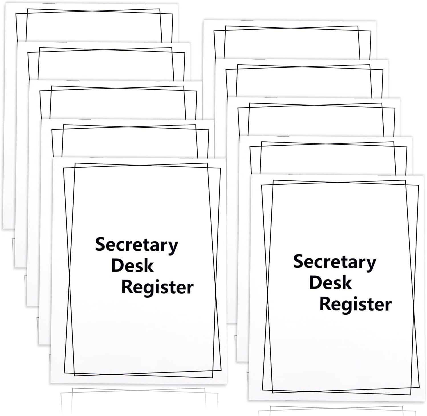 10 Pieces Checkbook Transaction Register 6.4 * 8.25inch Secretary Deskbook Ch...