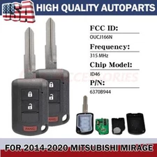 1/2 Remote Car Key Fob OUCJ166N 6370C135 For 2014-2020 OUTLANDER/OUTLANDER SPORT