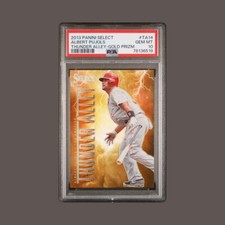 2013 Panini Select Thunder Alley Gold Prizm /25 Albert Pujols PSA 10 GEM MT 