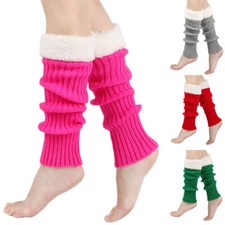 Women Socks Loose Toeless knit Velvet Over the Calf warmers Color Socks 32241