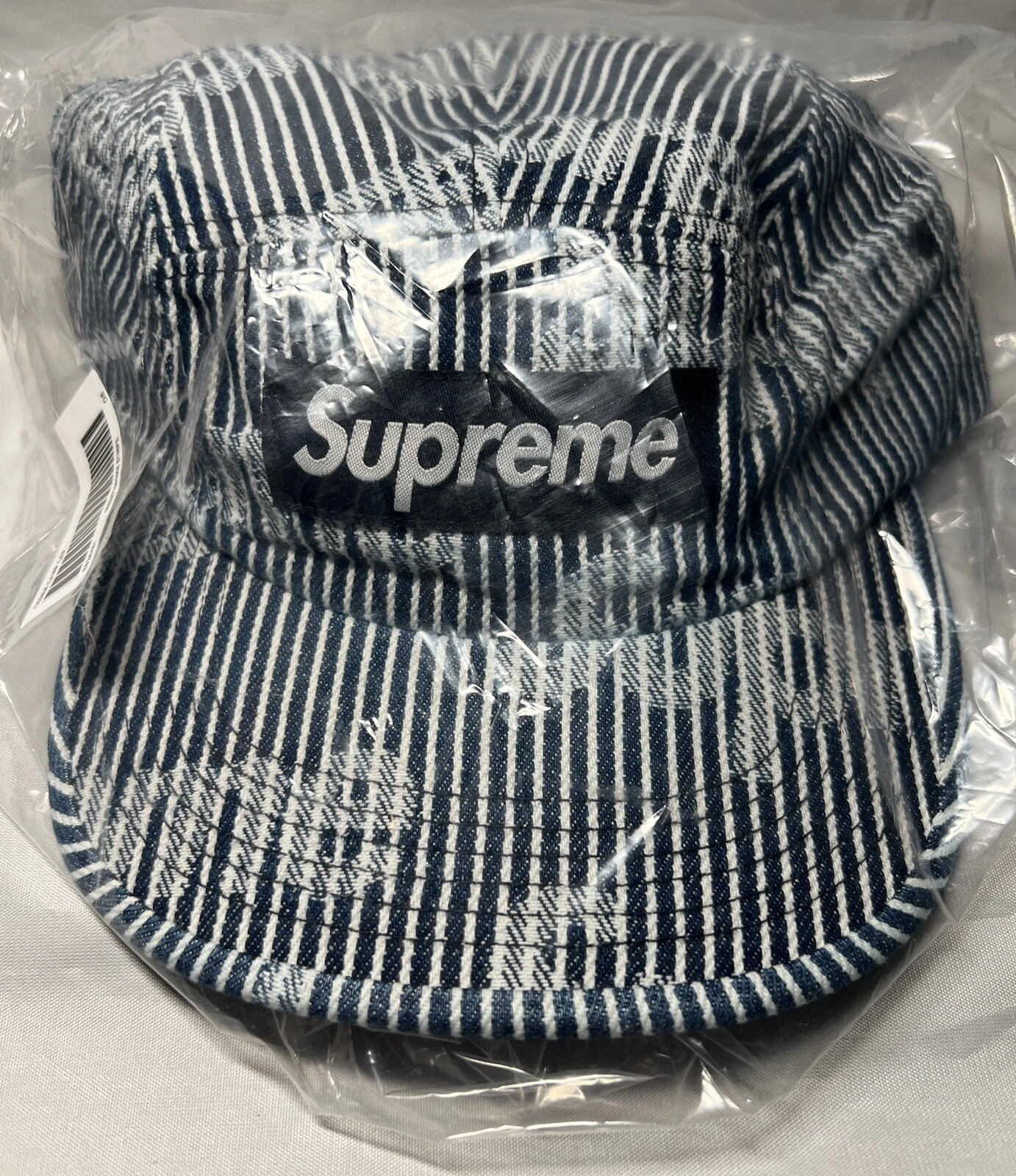 Supreme Denim Camp Cap Stripe Neuf SS24