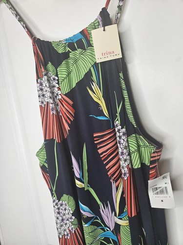 Vestido Floral Trina Turk Sin Mangas Verano Tropical Talla Mediana - Imagen 2 de 4