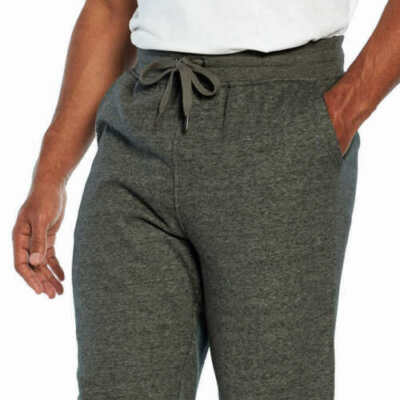ORVIS Men's Fleece Lined Jogger Sweat Pants Griffin Heather Gray