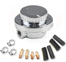 Universal 1-6 PSI Adjustable Fuel Pressure Regulator Kit For Carburetor Engine