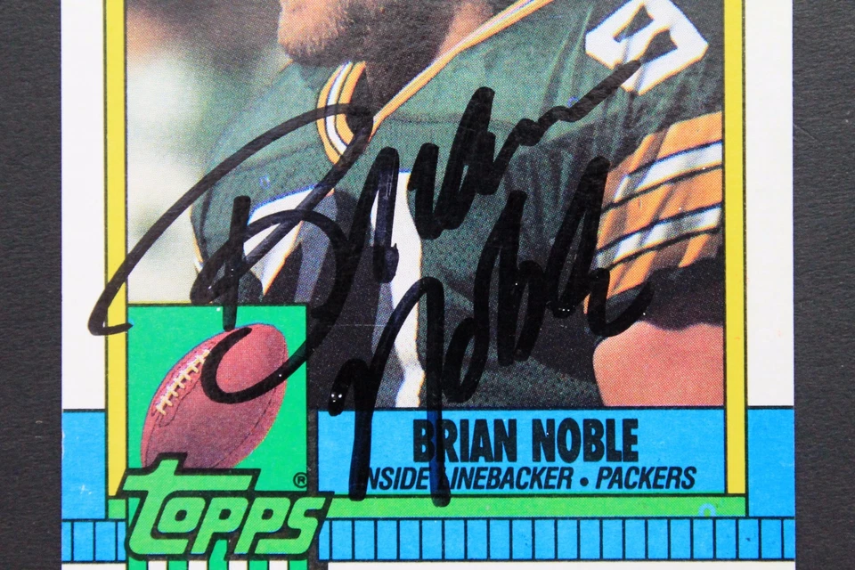 Brian Noble GB Packers Az State Autograph 1990 Topps #151 Signed Card 16J - Image 3 of 3