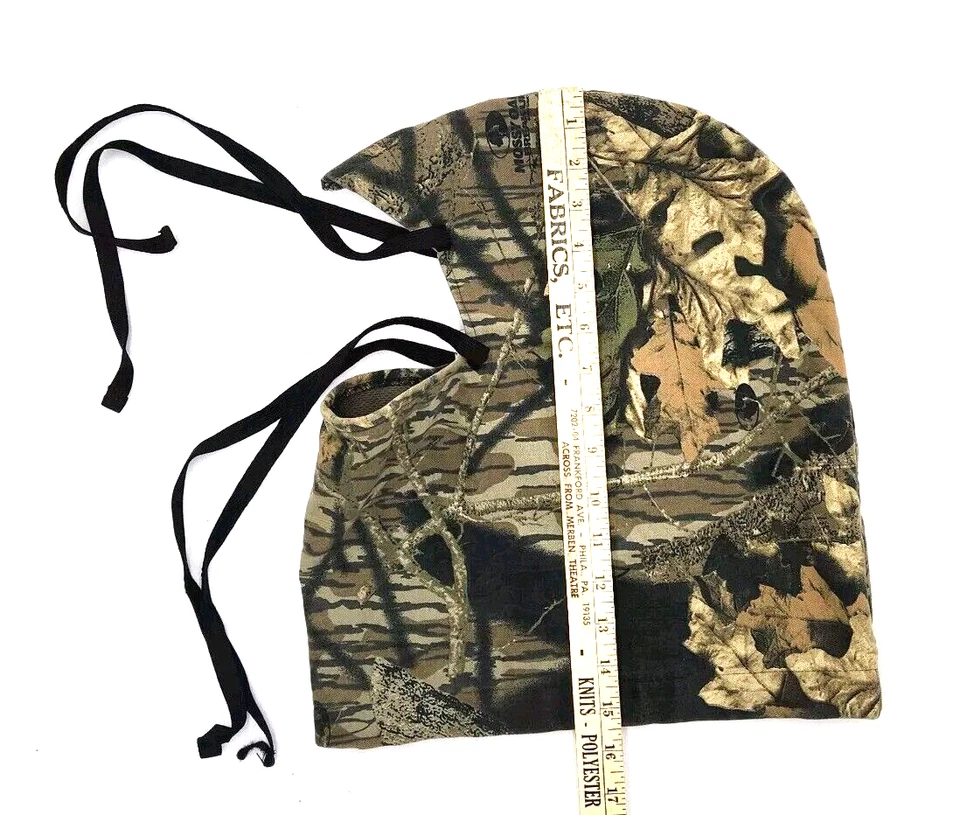 Máscara camuflada ScentLok capucha roble musgo ruptura pasamontañas cubierta de cabeza caza hecha en EE. UU. Foto 2 de 3