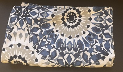 Threshold Target 100% Cotton Shower Curtain Geometric Blue Gray White 72'' x 72''