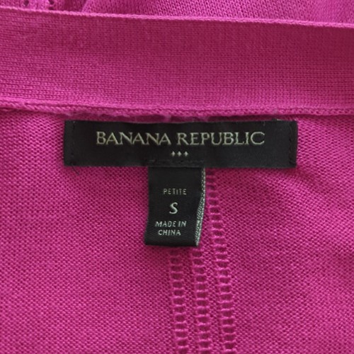Banana Republic Dark Pink Lightweight Cardigan Sweater w Pockets Size Sp - Picture 6 of 6