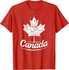 Canada Flag Canadian Patriotic Maple Leaf Holiday Unisex T-Shirt