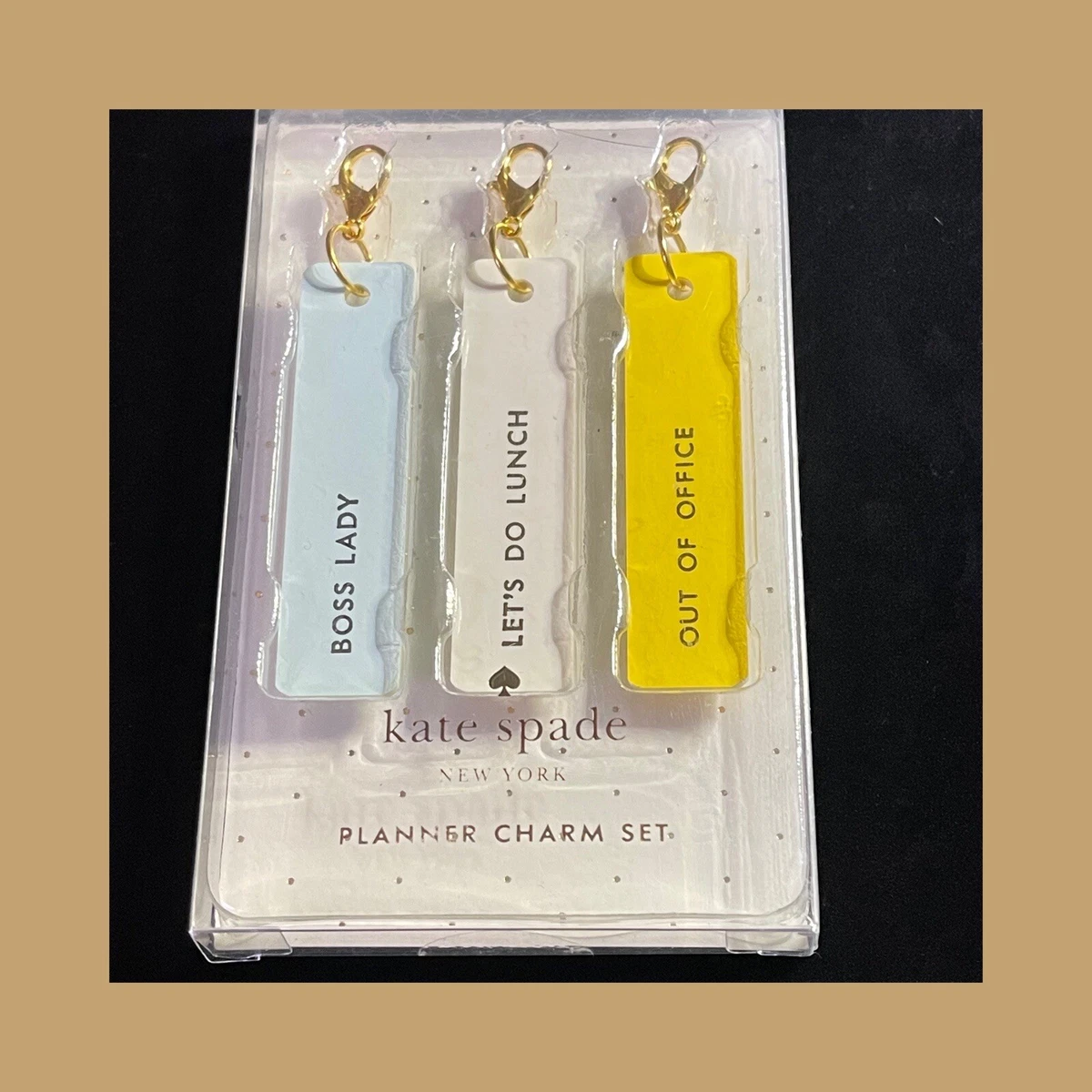 Kate spade planner best sale charms