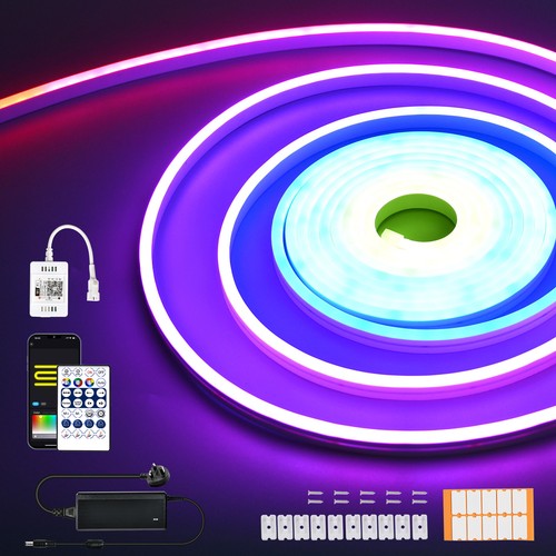 3M 5M WIFI LED RGBIC Dreamcolor Streifen Neon Flex Licht Außenbeleuchtung IP67 Set - Bild 21 von 21