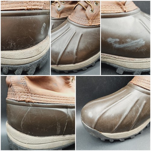 Cabelas Hunting Snow Boots Thinsulate Ultra 10" Mens 12 Leather Rubber 83-0503 - 第 21/21 張圖片