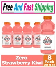 Gatorade Thirst Quencher Zero Sugar Sports Drink, Strawberry Kiwi, 20oz Bottles