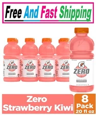 Gatorade Thirst Quencher Zero Sugar Sports Drink, Strawberry Kiwi, 20oz Bottles