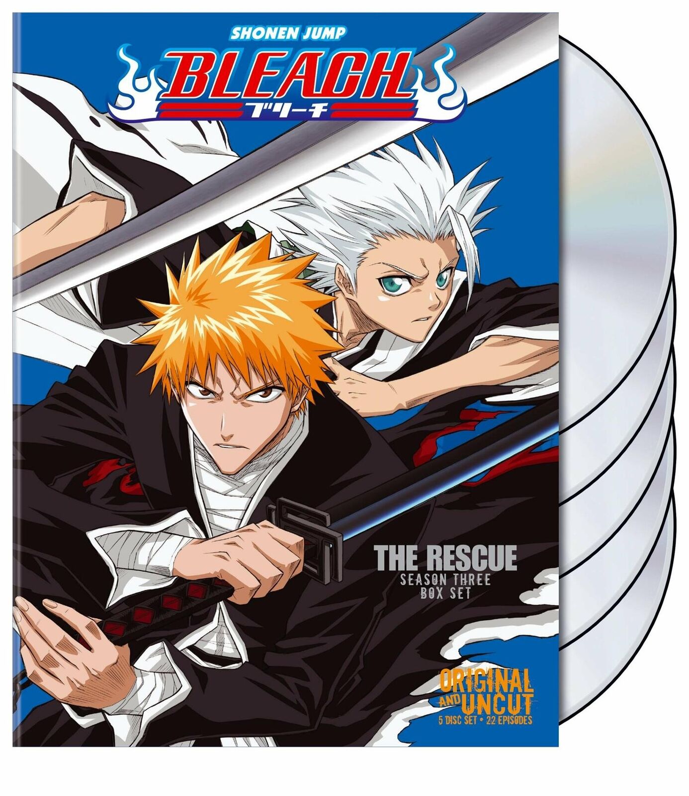 Bleach: The Rescue Season 3 (5 DVD Box Set) 22 Episodes Uncut Brand New  Region 1 782009239260